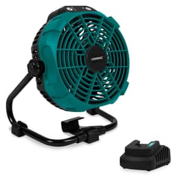 VONROC Batteridriven fläkt 20V – Hybrid med 4.0Ah batteri & laddare