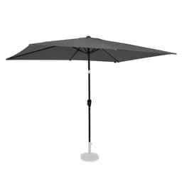 VONROC Premium parasoll Rapallo 200x300cm - Inkl. parasollöverdrag - rektangulärt parasoll - Tiltbart - UV-beständig duk - Grå