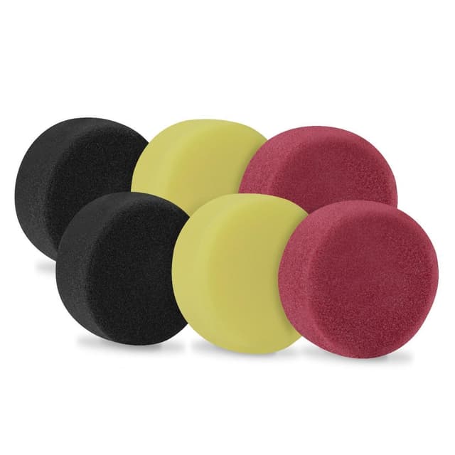 VONROC Poleringssvamp - startset – 75mm – 6st