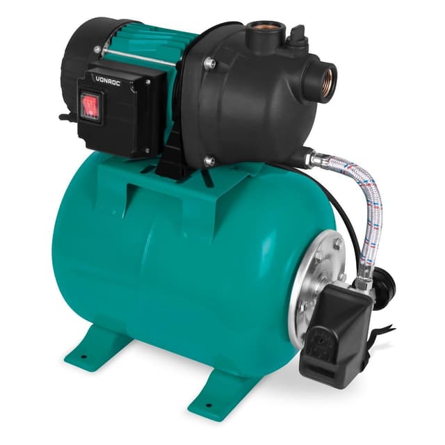 VONROC Hydroforpump set med tryckvakt – 800W – 3300l/h