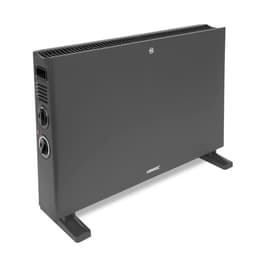 VONROC Konvektorelement – 2000W – Grå | Turbofläkt & två värmeinställningar