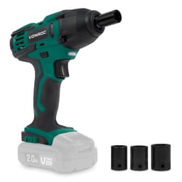 VONROC Batteridriven mutterdragare 20V – 150Nm – Inkl. 4 hylsor | Exkl. batteri och snabbladdare