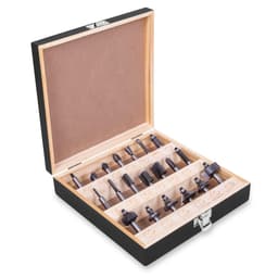 VONROC Bitssats – YT9 stål – 8mm skaftdiameter – 20st | I trälåda