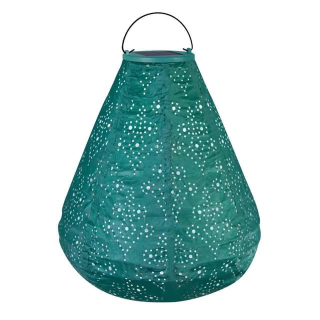 VONROC Havelampe - Solar - Solcelle | Luna Cone | 270x240mm | LED | Kobbergrøn