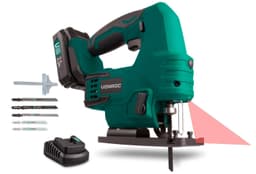 VONROC Stiksav 20V | Inkl. 2.0Ah akku og oplader , Inkl. savklinger