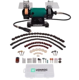 Tischschleifmaschine / Multitool 150W - 75mm mit flexibler Welle - Inkl. 192 Zubehörteile