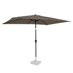 VONROC Premium parasoll Rapallo 200x300cm - Inkl. parasollöverdrag - rektangulärt parasoll - Tiltbart - UV-beständig duk - Taupe