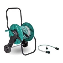 Hose trolley with 20m hose | Incl. nozzle, couplings, connection hose and tap connector