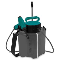 VONROC Automatisk Tryksprøjte 5L - 4V | Genopladelig 4V | Til ukrudt og andet | Inkl. 2 sprøjtemunde, USB-oplader & Skulderrem