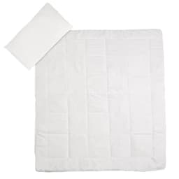 tectake Sengelinned mikrofiber dyne + hovedpude 155 x 200 cm