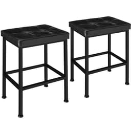 tectake 2 barstole Bodie 40 x 30 x 62 cm Sort