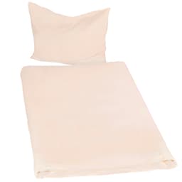 tectake 4x Sengetøj 135x200cm 2-dele 200 x 135 x 0.5 cm Creme