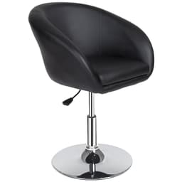 tectake Loungestol 40 x 40 x 86 cm Sort