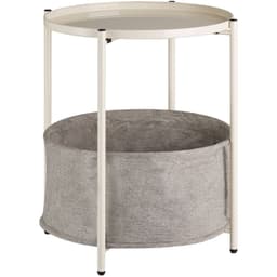 tectake Sidebord Canterbury 45.5 x 45.5 x 53 cm Creme