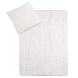 tectake Bäddset mikrofibertäcke + huvudkudde 140 x 200 cm