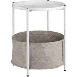tectake Sidebord Canterbury 45.5 x 45.5 x 53 cm Hvid