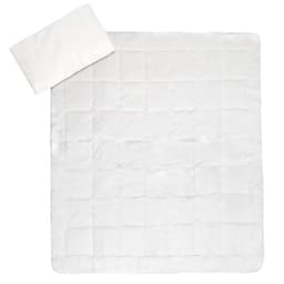 tectake Sengelinned mikrofiber dyne + hovedpude 200 x 200 cm