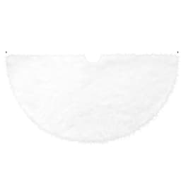 Juletre teppe i fuskepels Hvit 78 cm