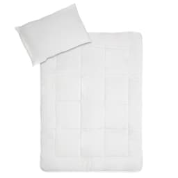 tectake Sengelinned mikrofiber dyne + hovedpude 100 x 140 cm