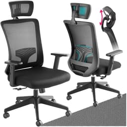Kontorstol Phoibe - ergonomisk form med justerbar hodestøtte