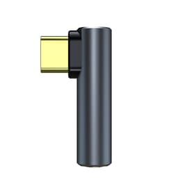 USB-C til 3,5 mm lydadapter for hodetelefoner Black