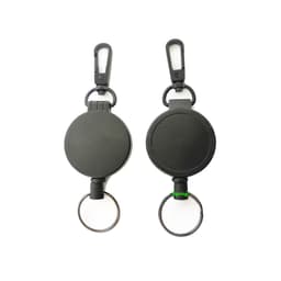Udtrækkelig nøglering ID badge holder 2-pak