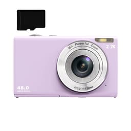 Digitalkamera 48MP 2,7K FHD 16X digital zoom 2,88-tommer skærm LightPurple