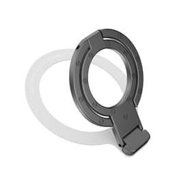 Magnetisk telefonstativ med dobbelte ringe til iPhone 12/13/14/15-serien Silver