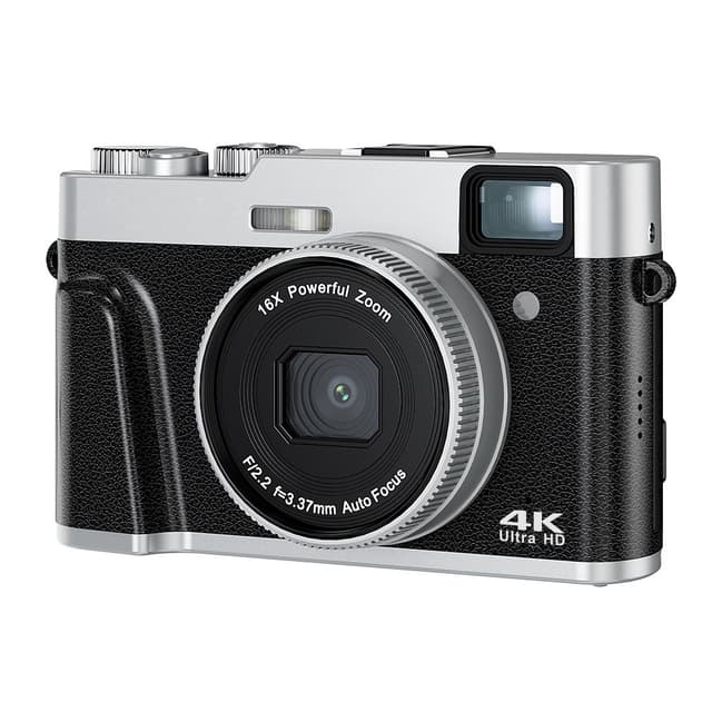 Digitalkamera 4K/48MP/16X Zoom/Autofokus/Sökare/Anti-Shake Svart