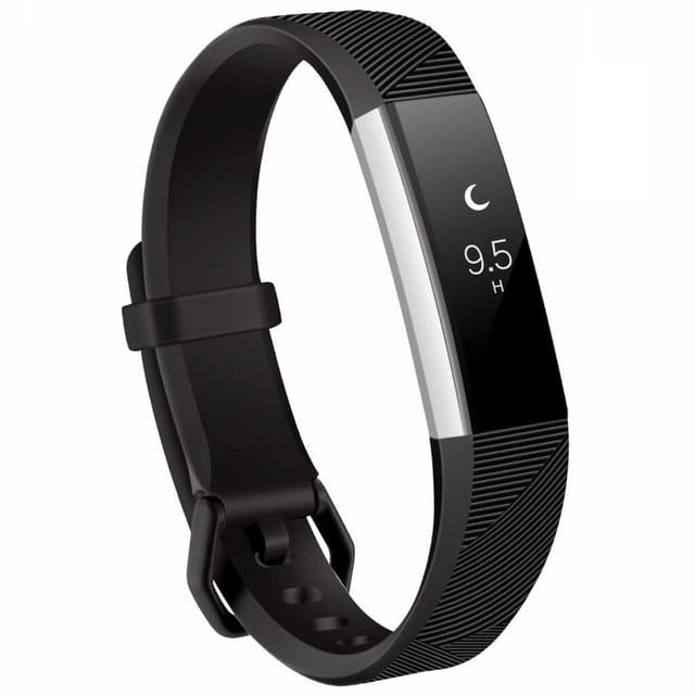 Klokkereim kompatibel med Fitbit Alta/HR silikon Svart (S)