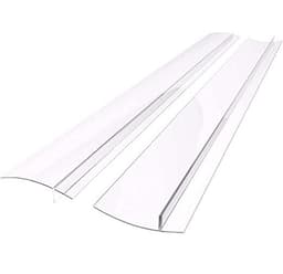Gjennomsiktig komfyrlist, 61,5 cm 2-pack