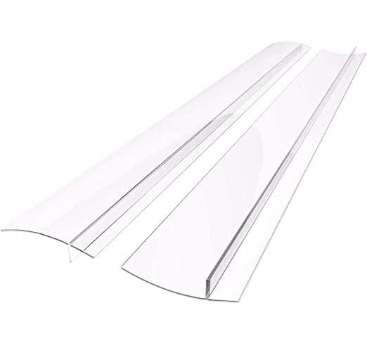 Transparent Spislist - Håll Rent Mellan Spis och Köksbänk, 61.5 cm 2-p