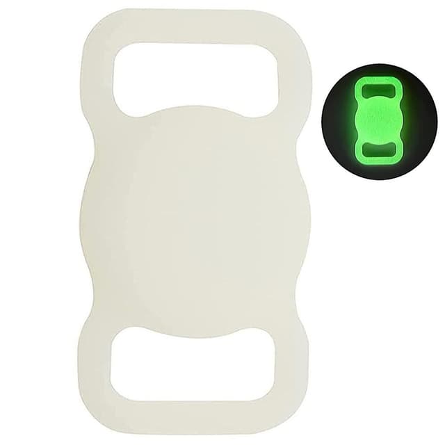 Apple AirTag hållare till katt/hundhalsband - Lyser i mörkret/grön