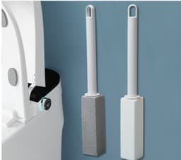 Toalettborste med Pimpsten - 3 pack Grå