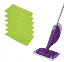 Erstatningsmopp for Swiffer WetJet 6-pack Green