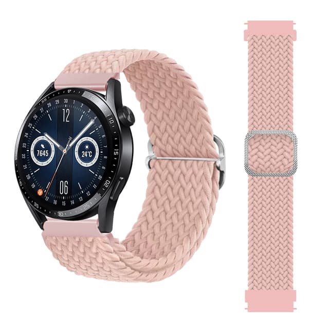 Klockarmband Nylon kompatibel med Huawei, Xiaomi, Garmin, Samsung 22mm