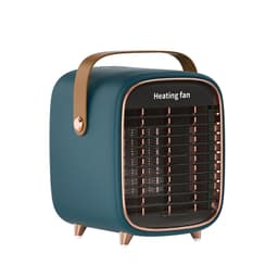 Elektrisk keramisk varmevifte i retrodesign Mørk grønn