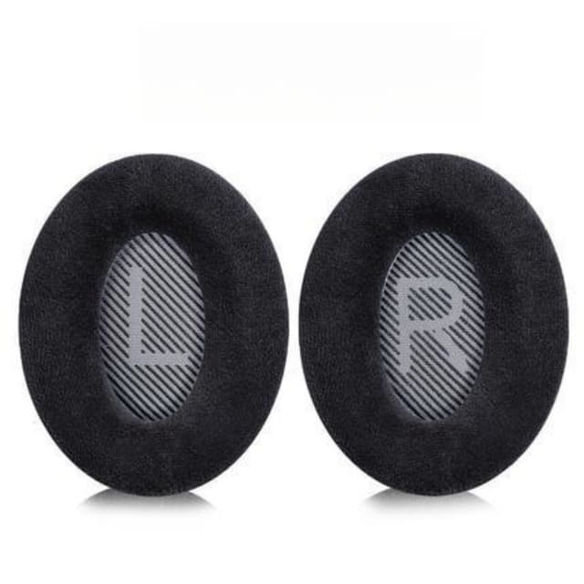 Öronkuddar kompatibla med Bose QC35/QC35-ii QC25 1/2 Svart