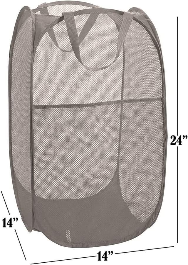 Hopfällbar Tvättkorg - Popup-Tvättkorg Grå