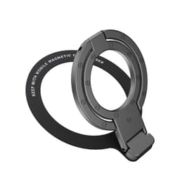 Magnetisk telefonstativ med dobbelte ringe til iPhone 12/13/14/15-serien Black