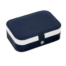 Stilig smykkeskrin , syntetisk lær DarkBlue