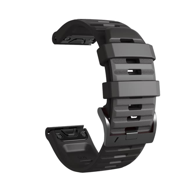 Klockarmband kompatibelt med Garmin Fenix/Forerunner/Approach/Quatix bracelet Black Svart