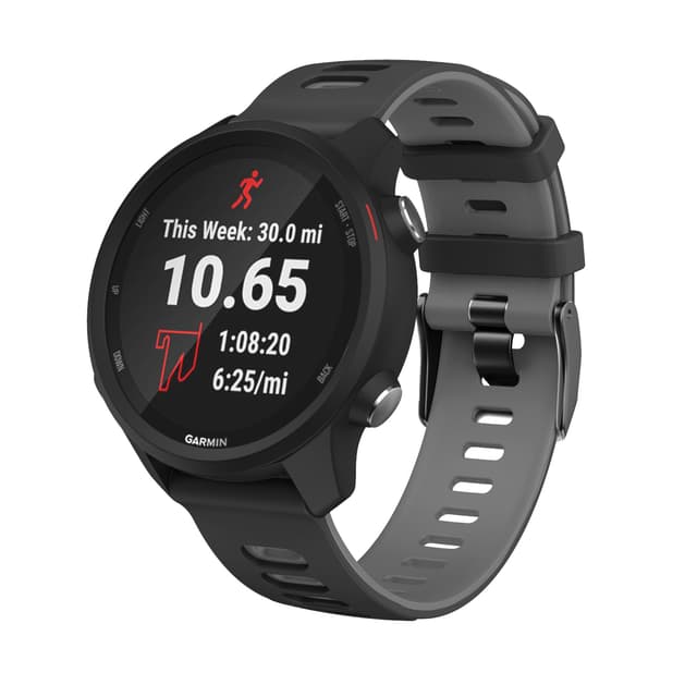 Klokkereim til Garmin Forerunner 245 / 645 / Vivoactive / Vivomove silikon Sort