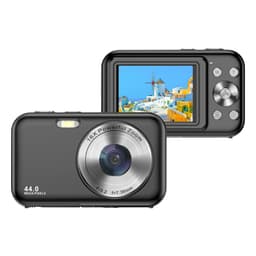 Digitalkamera 1080P 44MP 16x zoom 2,4-tommers skjerm Black