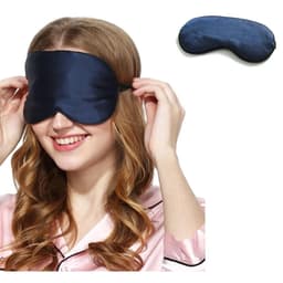 Sovmask silke 2-pack Mörkblå