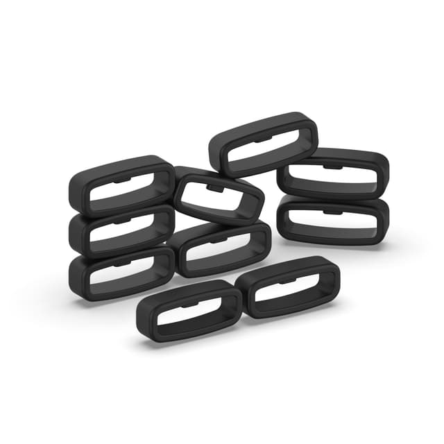 Sløjfe til 20 mm brede urremme 10-pak Sort