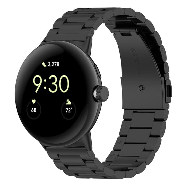 Urrem i rustfrit stål til Google Pixel Watch 3 Sort 45 mm