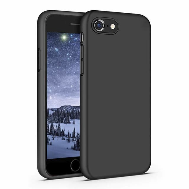 Etui til iPhone 7/8/SE i sort silikon