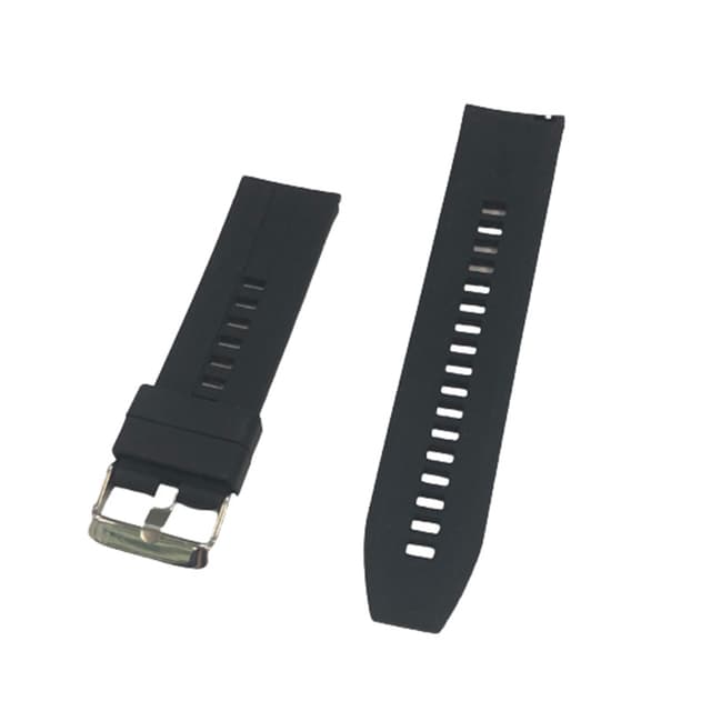 Armbånd silikon 22 mm Sort