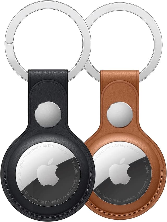 2-pak PU dobbelthuls beskyttende etui til AirTag MultiColor